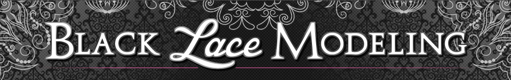 black lace modeling